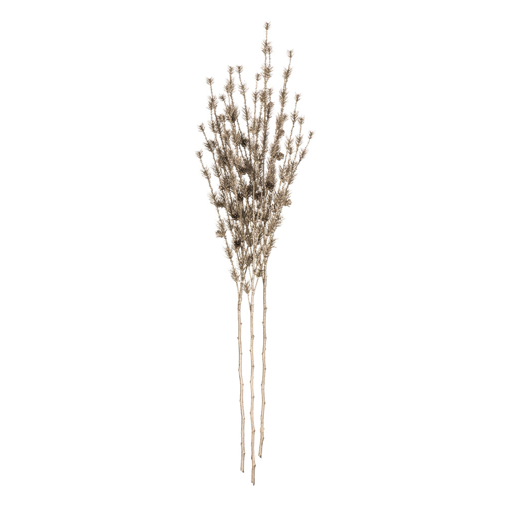 Vickerman 38" Artificial Champagne Needle Pine and Cone Spray. Includes 3 sprays per pack.