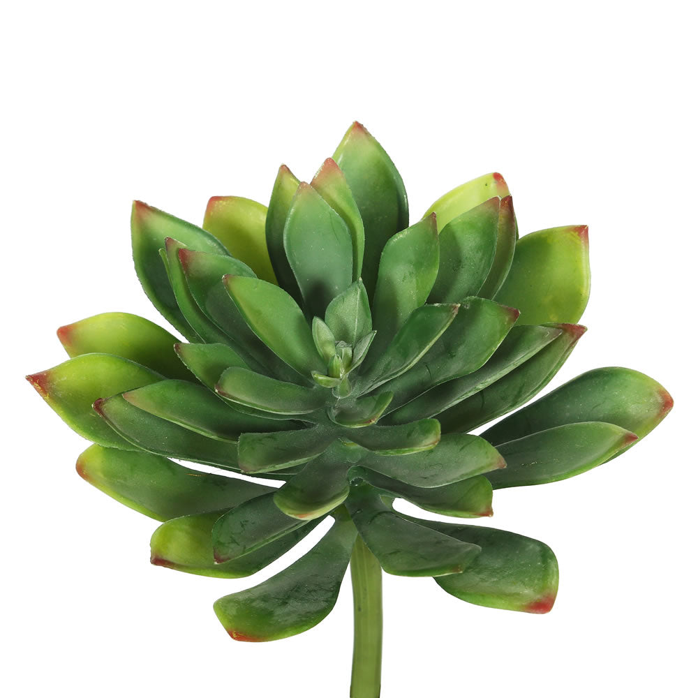 Vickerman 10" Artificial Green Succulent Stem Set of 3