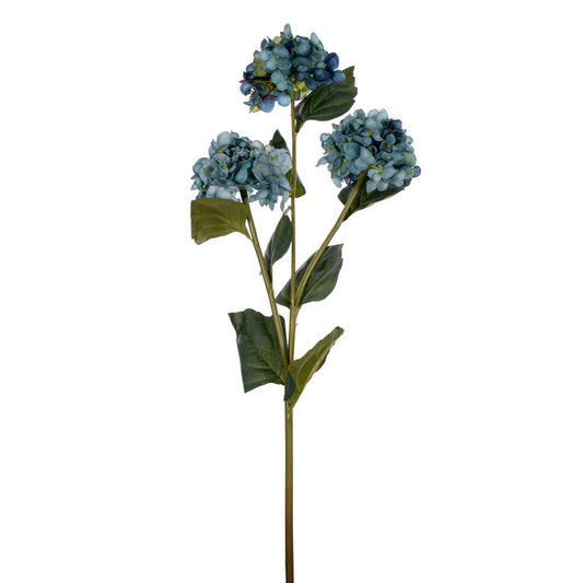 Vickerman 33" Sea Blue Artificial Hydrangea Spray with Three Flower Heads 2 per bag.