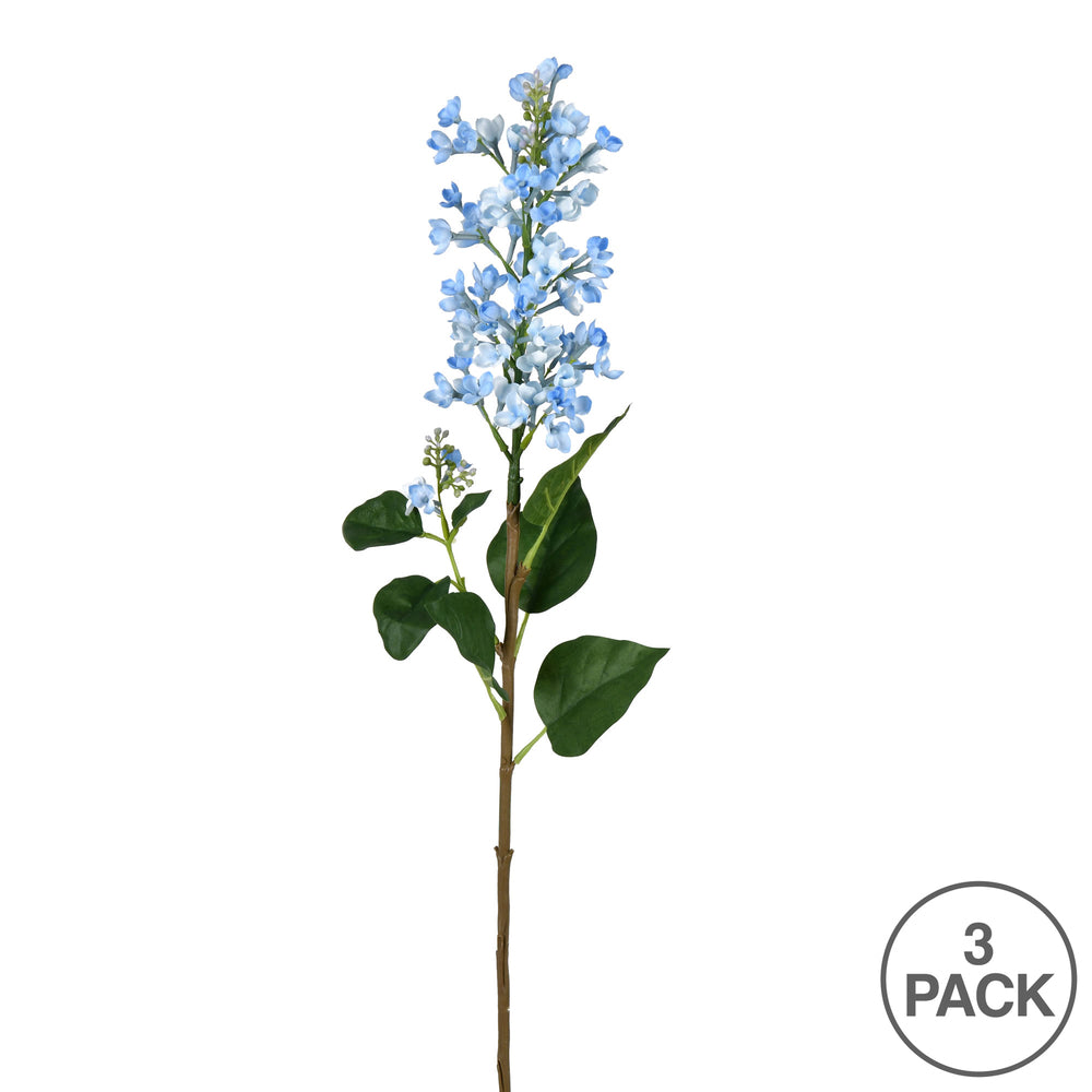 Vickerman 33'' Artificial Blue Mini Flower Spray. Includes 3 sprays per pack.