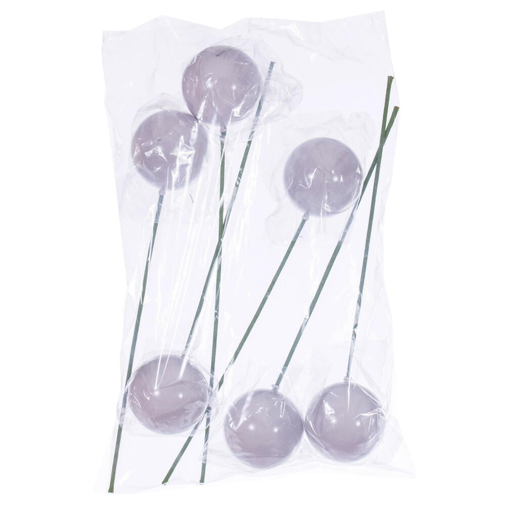 Vickerman 4" White Pearl UV Drilled Ball Ornament 6 per bag.