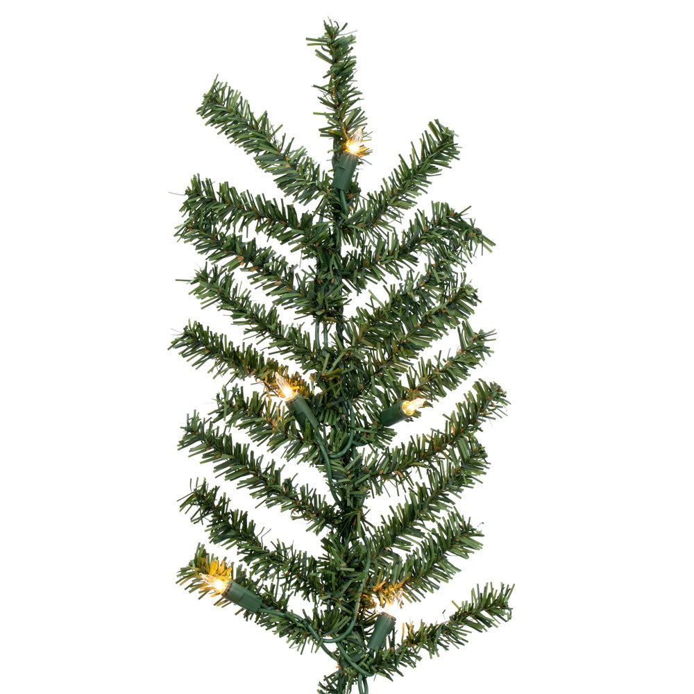 Vickerman 8' x 50" Natural Alpine Artificial Christmas Tree Warm White LED Lights.