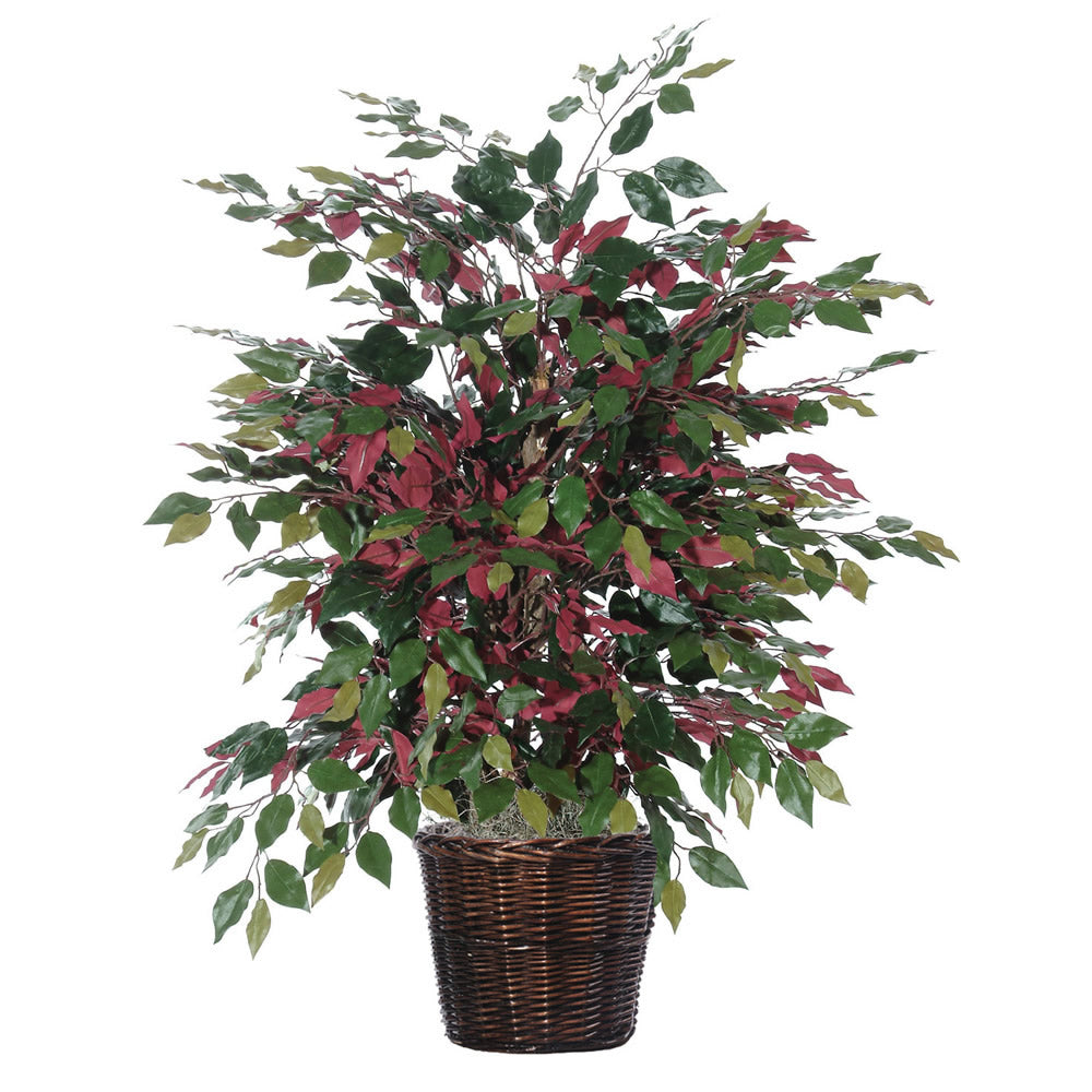 Vickerman 4' Artificial Capensia Extra Full Bush Rattan Basket