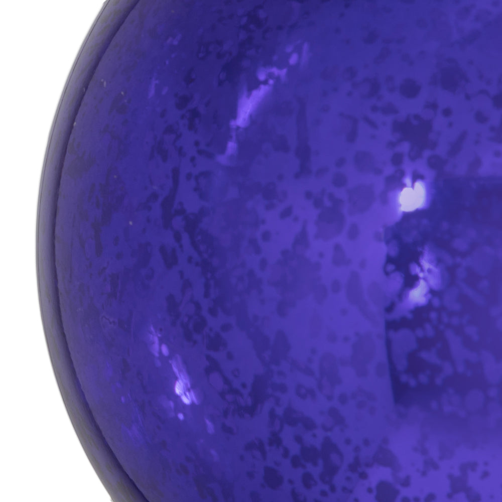 Vickerman 4" Purple Shiny Mercury Ball Ornament 6 per Bag.