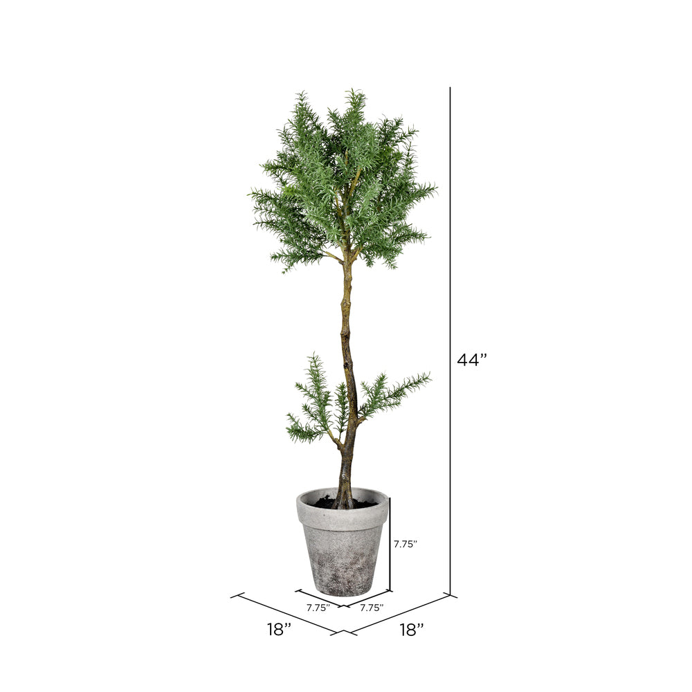 Vickerman 44“ Artificial Potted Green Plant.