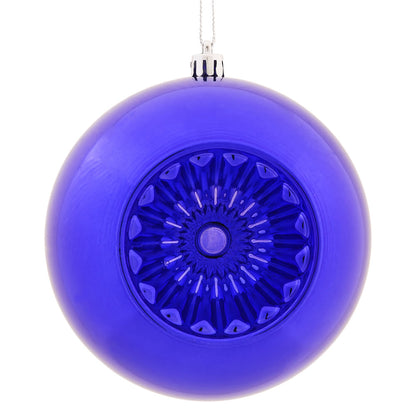 Vickerman 4.75" Purple Shiny Star Brite Ball Ornament 4 per Bag