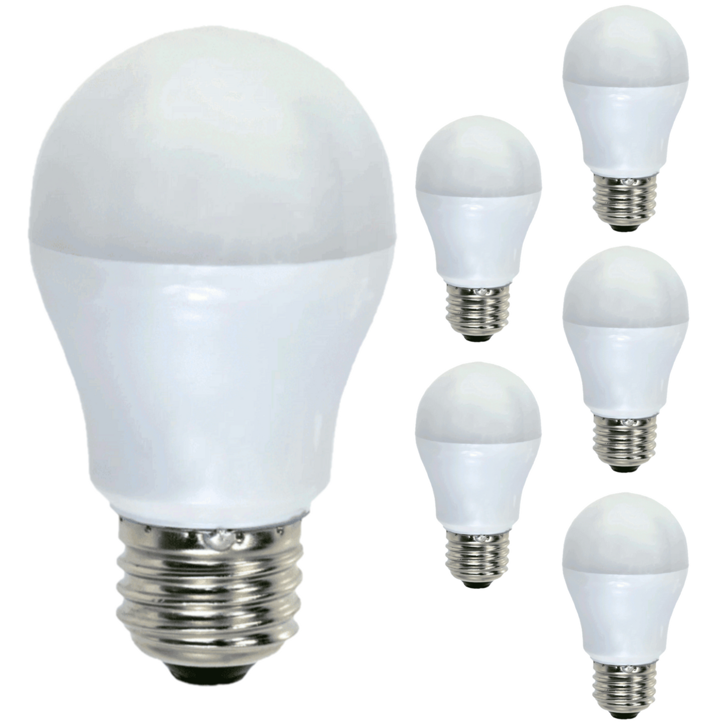 Damar A15 LED Amber Light Bulb 5W 140 Lumen E26 Medium Screw Base for Party Decoration Holiday Lighting Small Light Bulb 120V White Finish Turns Amber When Lit Pack of 6