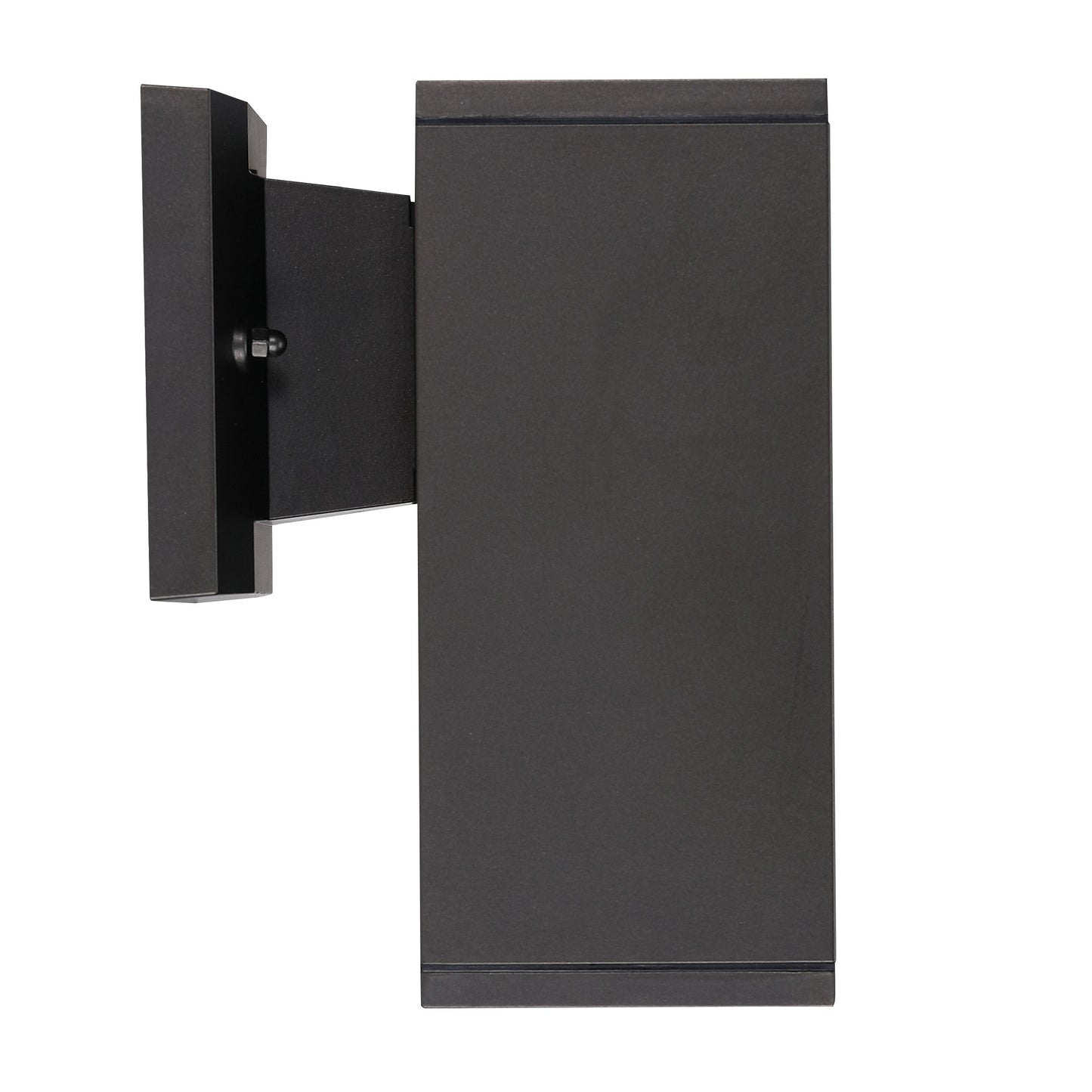 ASD Lighting BULB Square Outdoor Wall Cylinder, Up or Downlight Fixture, 120V, 60W Max, 7.88", 50°, Bronze Finish