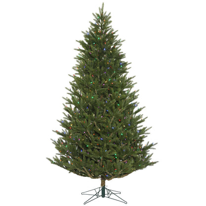 Vickerman 10' x 72" Fresh Fraser Fir Artificial Christmas Tree Multi-colored Dura-Lit LED lights