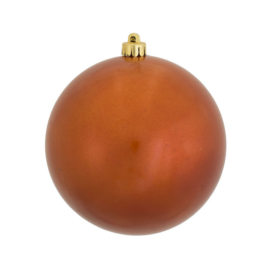 Vickerman 12" Burnished Orange Candy Ball Ornament