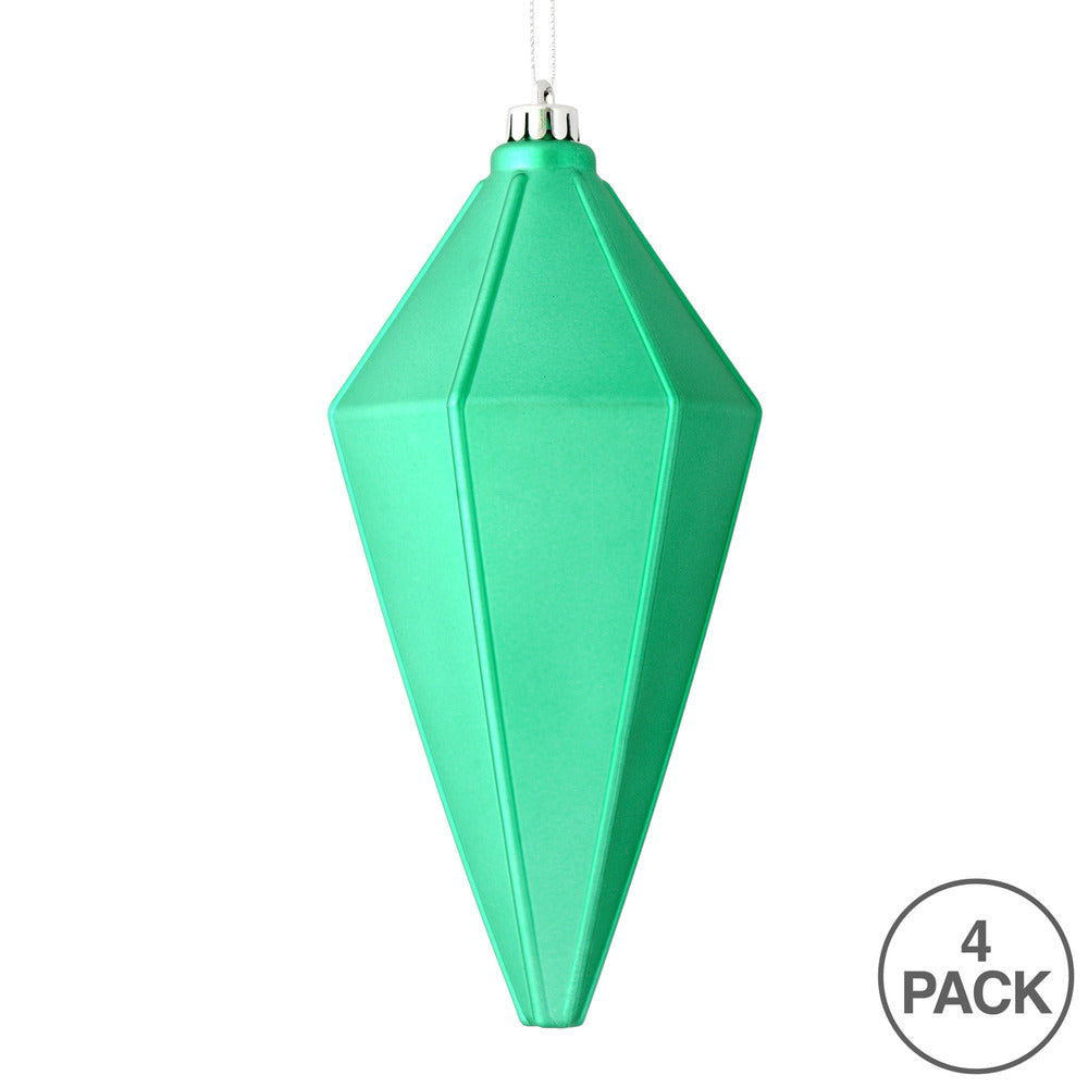 Vickerman 7" Seafoam Green Matte Lantern Christmas Ornament 4 per Bag