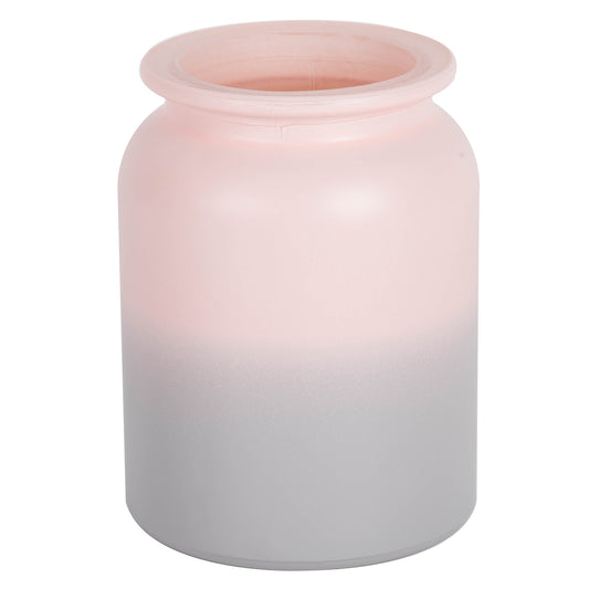 Vickerman 5.8" Almondine Ombre Round Glass Container Set of 2