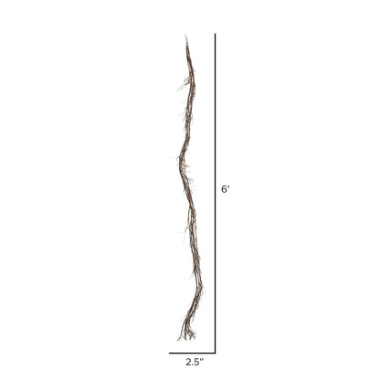 Vickerman 6' Artificial Brown Twig Garland.