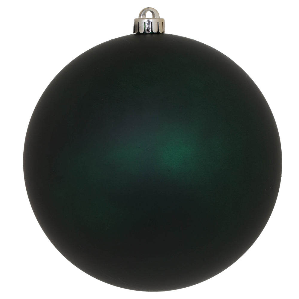 Vickerman 10" Midnight Green Matte Ball Ornament