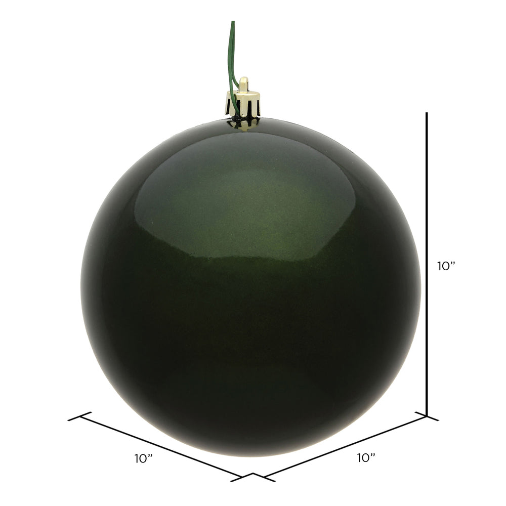 Vickerman 10" Moss Green Candy Ball Ornament