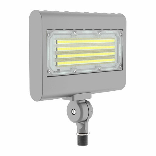 Westgate X-Gen Flood-Area Light Sm Housing Adj. 10W-30W Adj. 30/40/50K 120-277V 0-10V Knuckle Silver, Outdoor Lighting, 10W/15W/20W/30W, 130 Lumens/W, 30K/40K/50K/57K, Silver Finish, 0~10V Dimmable