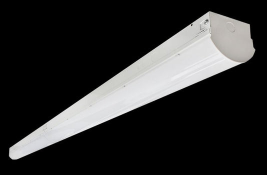 Westgate 8' LED Strip Light, 120-277V AC, Commercial Indoor Lighting, 80W, 8400 Lumens, 4000K, White Finish, 0~10V Dimmable