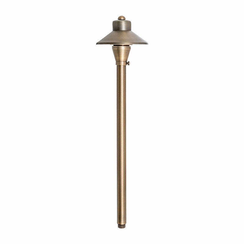 Westgate Area Light, With Integrated LED 3W AC/DC   Solid Brass, 3Ft Lead, Bronze, Landscape Lighting , 3W, 200 Lumens, 3000K, Brass Finish