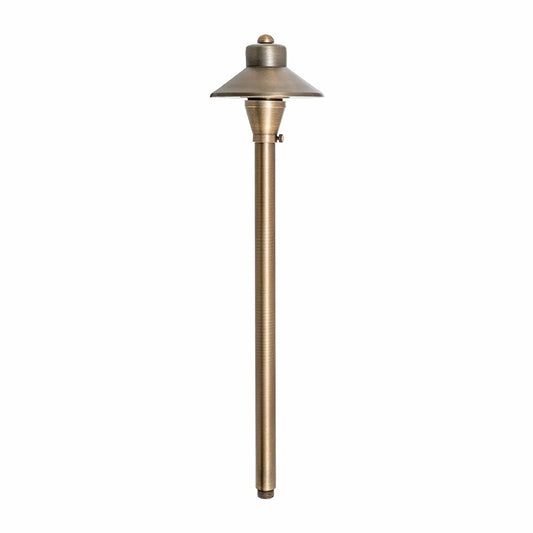 Westgate Area Light, With Integrated LED 3W AC/DC   Solid Brass, 3Ft Lead, Bronze, Landscape Lighting , 3W, 200 Lumens, 3000K, Brass Finish