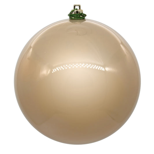 Vickerman 6" Oat Pearl UV Drilled Ball Ornament 4 per bag.