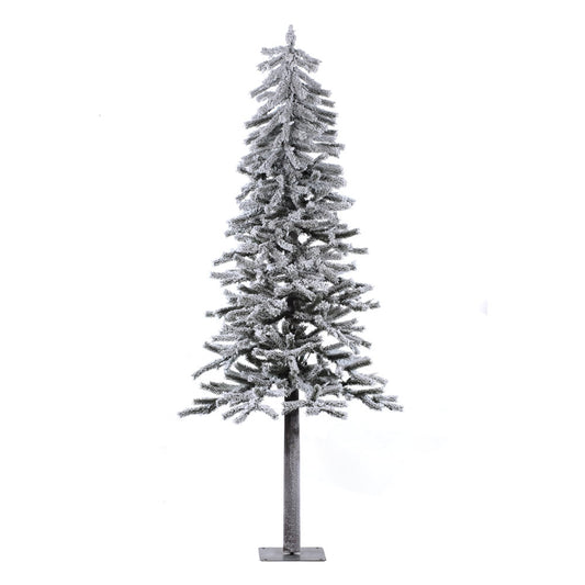 Vickerman 6' x 34" Flocked Alpine Artificial Christmas Tree Unlit