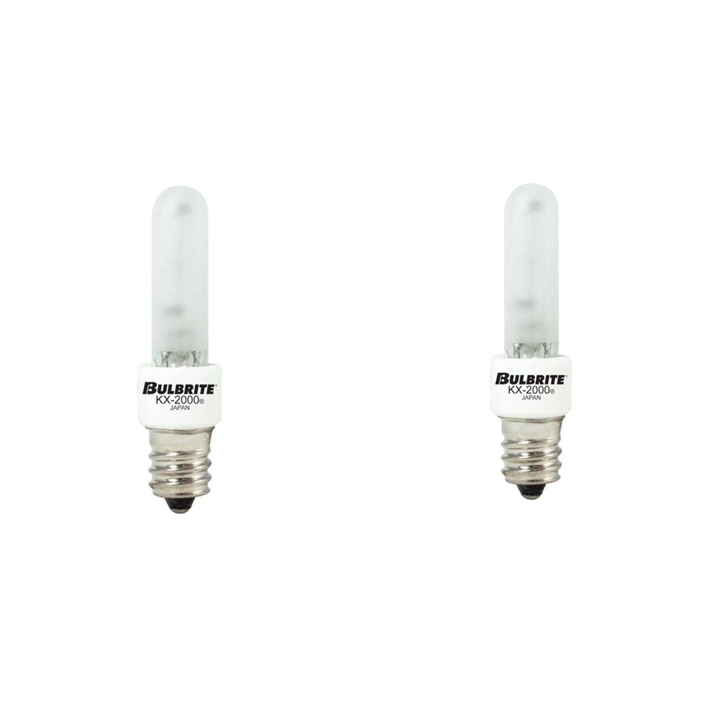 BULBRITE KRYPTON/XENON T3 MINI-CANDELABRA SCREW (E11) 20W DIMMABLE LIGHT BULB 2700K/WARM WHITE 2PK (473121)