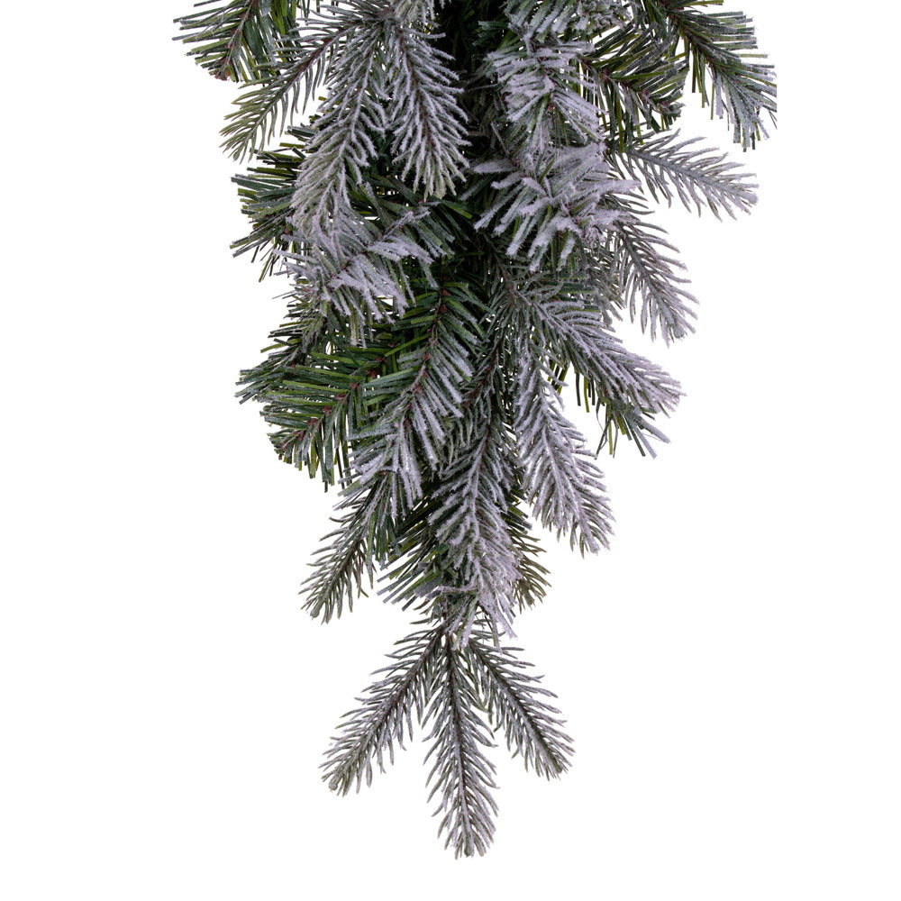 Vickerman 48" Frosted Douglas Fir Artificial UnLit Teardrop.