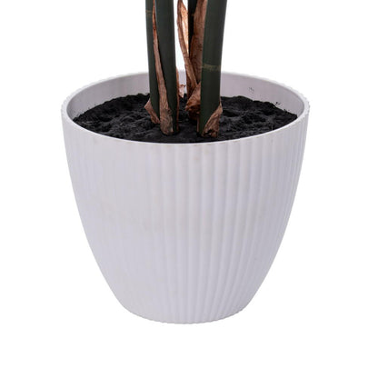 Vickerman 37" Green Monstera Plant x8 in White Pot.