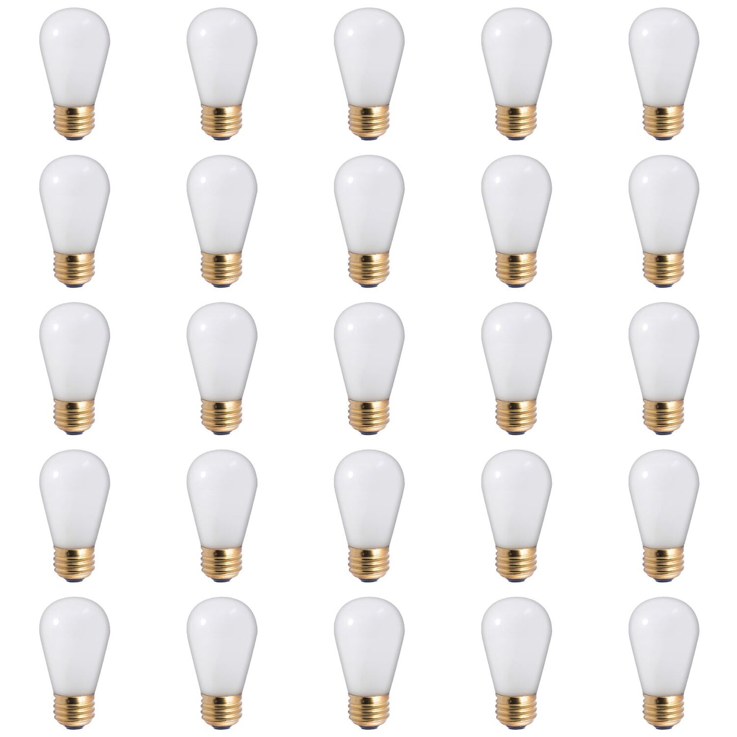 BULBRITE INCANDESCENT S14 MEDIUM SCREW (E26) 11W DIMMABLE LIGHT BULB 2700K/WARM WHITE 25PK (701911)