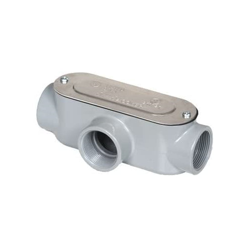 Westgate Threaded Conduit Body, Type  LB + Cover & Gasket, 3", Electrical Products, Gray Finish