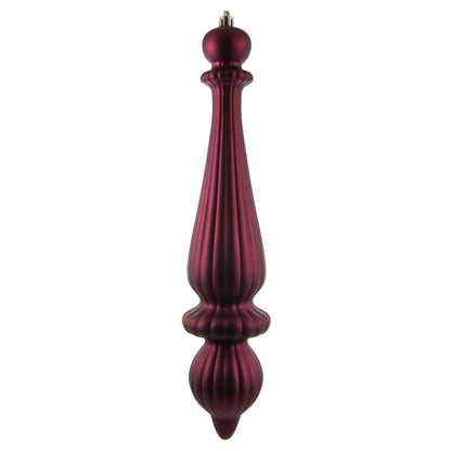 Vickerman 14" Berry Red Matte Finial Drop UV