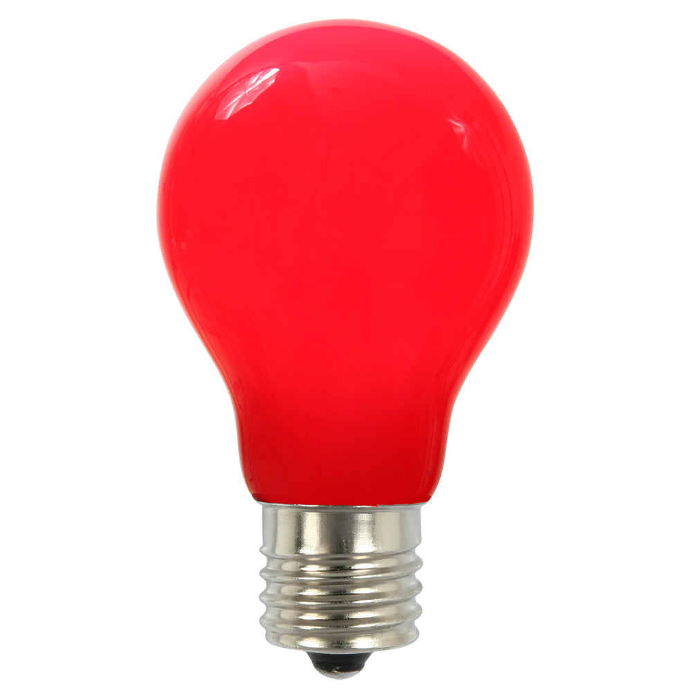 Vickerman A19 Red Ceramic Glass LED Replacement Bulb