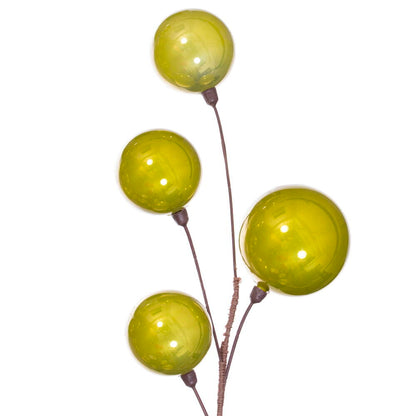 Vickerman 10' Lime Pearl Branch Ball Wire Garland.