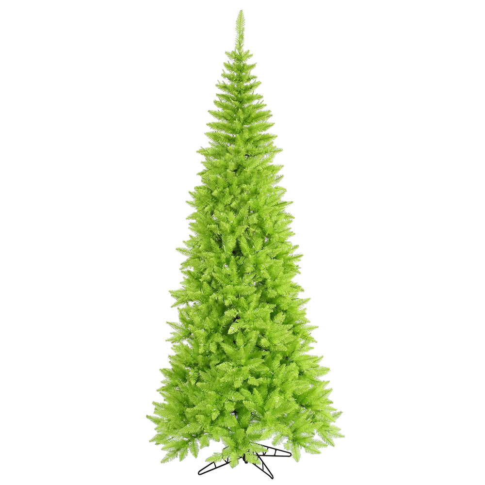 Vickerman 7.5' Lime Fir Slim Artificial Christmas Tree Unlit
