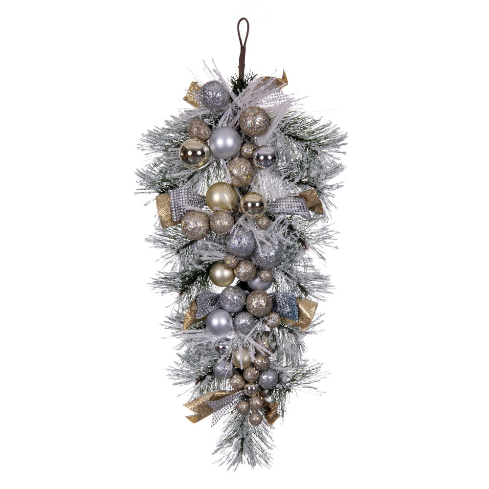 Vickerman 32" Champagne Deco Teardrop