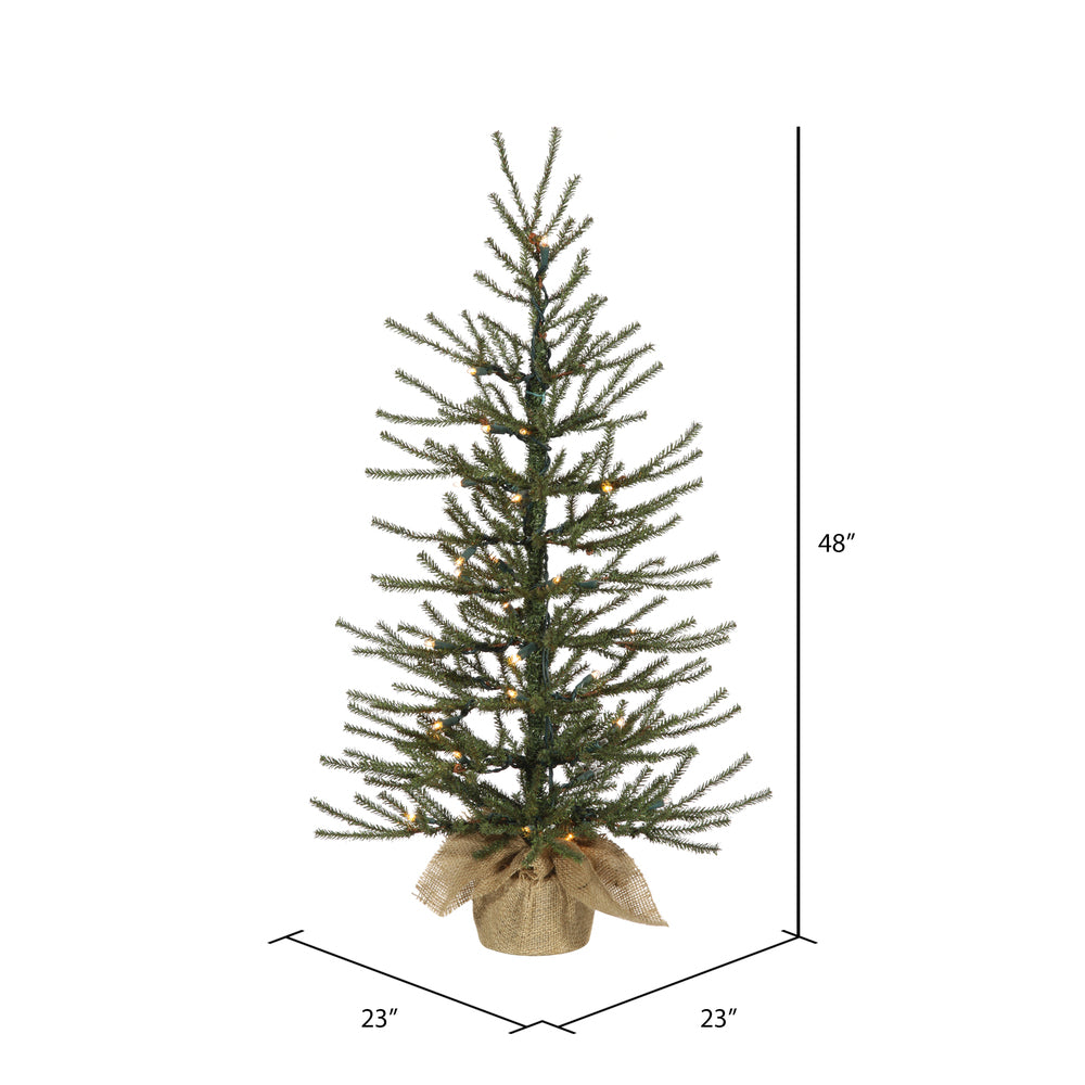 Vickerman 48" Angel Pine Artificial Christmas Tree Warm White Dura-lit LED Lights