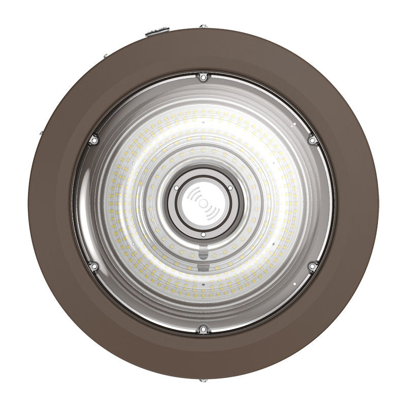 Westgate Builder Series Indoor Round Canopy Light Selectable 40/60/80W 30/40/50K Sensor Ready, Brz, Outdoor Lighting, 40W/60W/80W, 135 Lumens/W,  30K/40K/50K