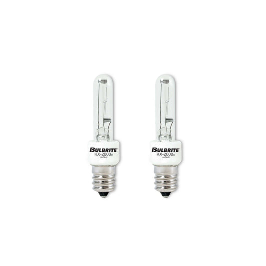 BULBRITE KRYPTON/XENON T3 CANDELABRA SCREW (E12) 40W DIMMABLE LIGHT BULB 2700K/WARM WHITE 2PK (473040)