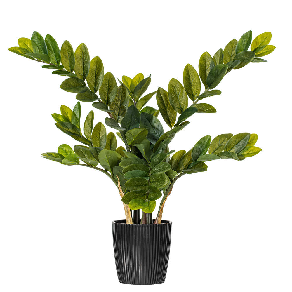 Vickerman 28" Potted Green Zamifolia Artificial Bush.
