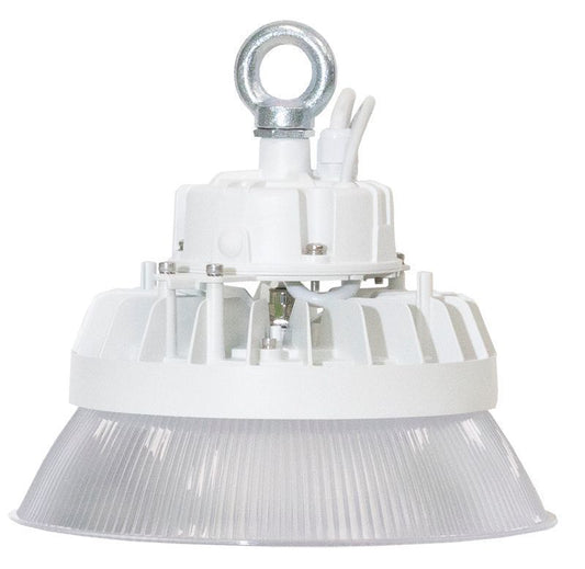 Westgate High Lumen LED Mini High Bay, 120~277 VAC, PC Reflector Included, Industrial Lighting, 50W, 6750 Lumens, 4000K, White Finish, 1~10V Dimmable