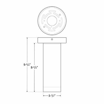 Westgate 3" Ceiling Mount Cylinder, 5/7/9W, 3/4/5K, TRIAC & 0-10V Dimming, Black, C & F Lenses Incl, Outdoor Lighting, 5W/7W/9W, 75 Lumens/W, 30K/40K/50K, Black Finish, TRIAC And 0-10V Dimming