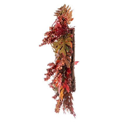 Vickerman 22" Artificial Oak Leaf Acorn Berry Wreath.
