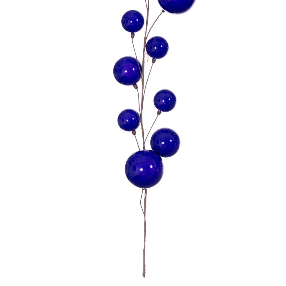 Vickerman 10' Purple Pearl Branch Ball Wire Garland.