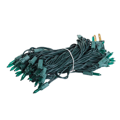 Vickerman 50 Teal Mini Light on Green Wire 23' Christmas Light Strand
