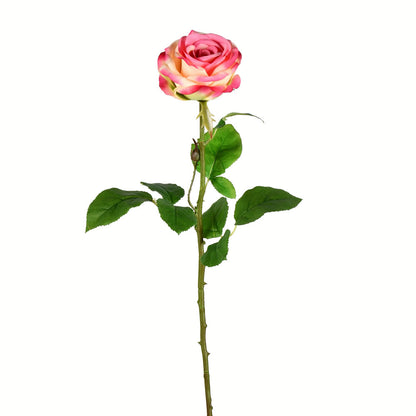 Vickerman 26" Artificial Light Pink Rose Stem 6 per Bag