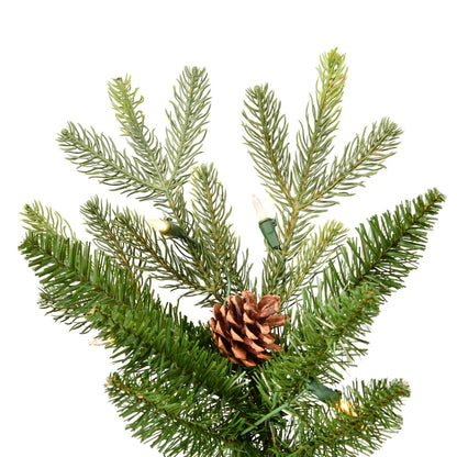 Vickerman 4' x 26" Potted Kenly Pine Artificial Christmas Tree Warm White Dura-Lit® LED Lights