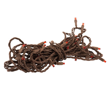 Vickerman 50 Red Wide Angle Coaxial Non-Rectified LED Light 25' Long Christmas Light Strand.