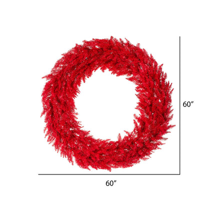 Vickerman 60" Red Fir Artificial Christmas Wreath Unlit