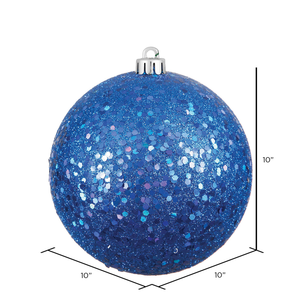 Vickerman 10" Blue Sequin Ball Ornament