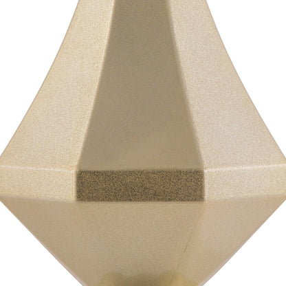 Vickerman 8" Champagne Candy Finish Diamond Finial Ornament Pack of 2